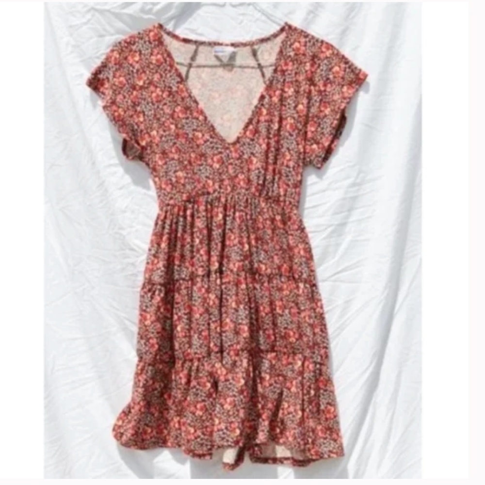 UO Julia Ruffle Hipster Hippie Art Chic Glam Party Cute Girly Classy Mini Dress